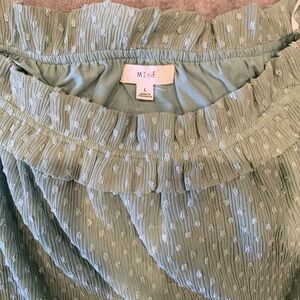 Mine Green Textured Blouse